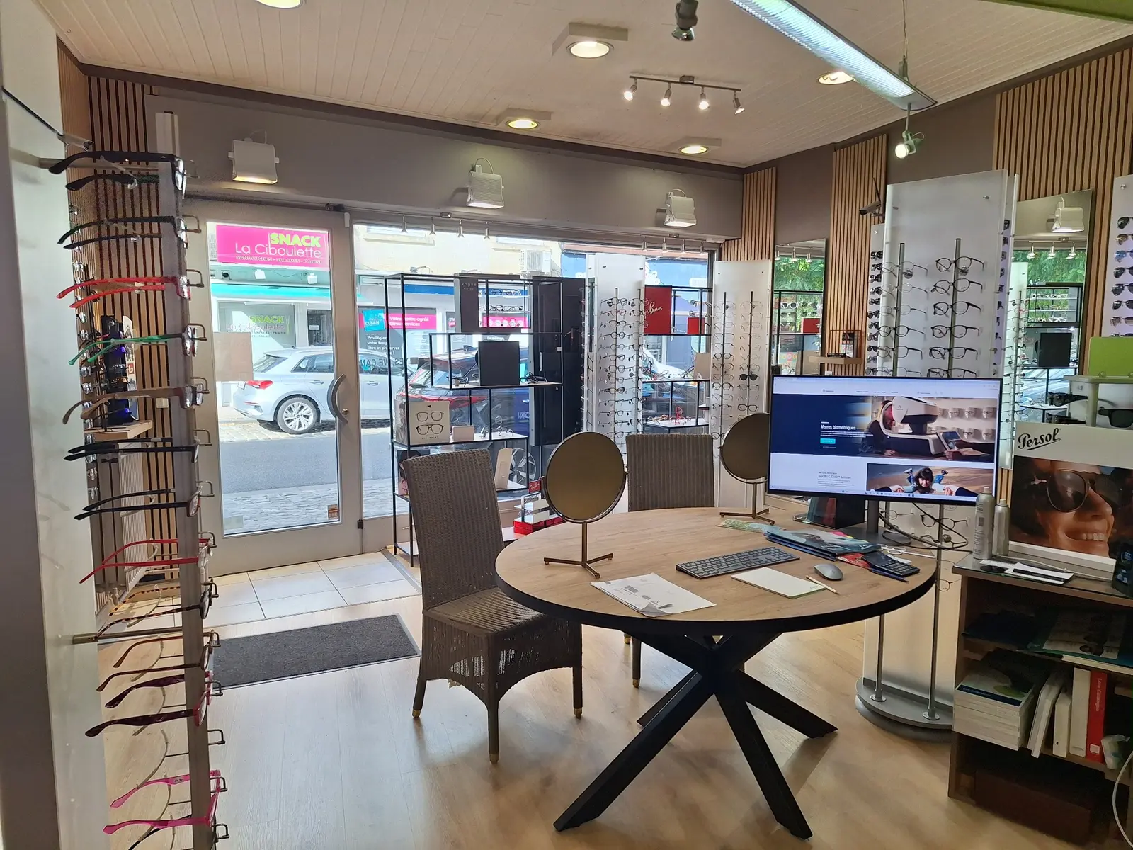 Espace de conseil de l’opticien Optique P. Lebon à Rixensart