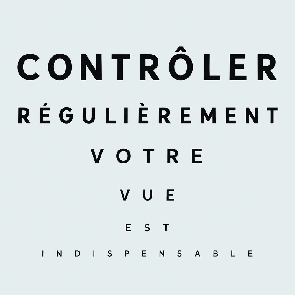 Panneau de test de vue : Contrôler régulièrement votre vue est indispensable
