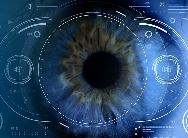 Œil analysé par la technologie biométrique DNEye de Rodenstock